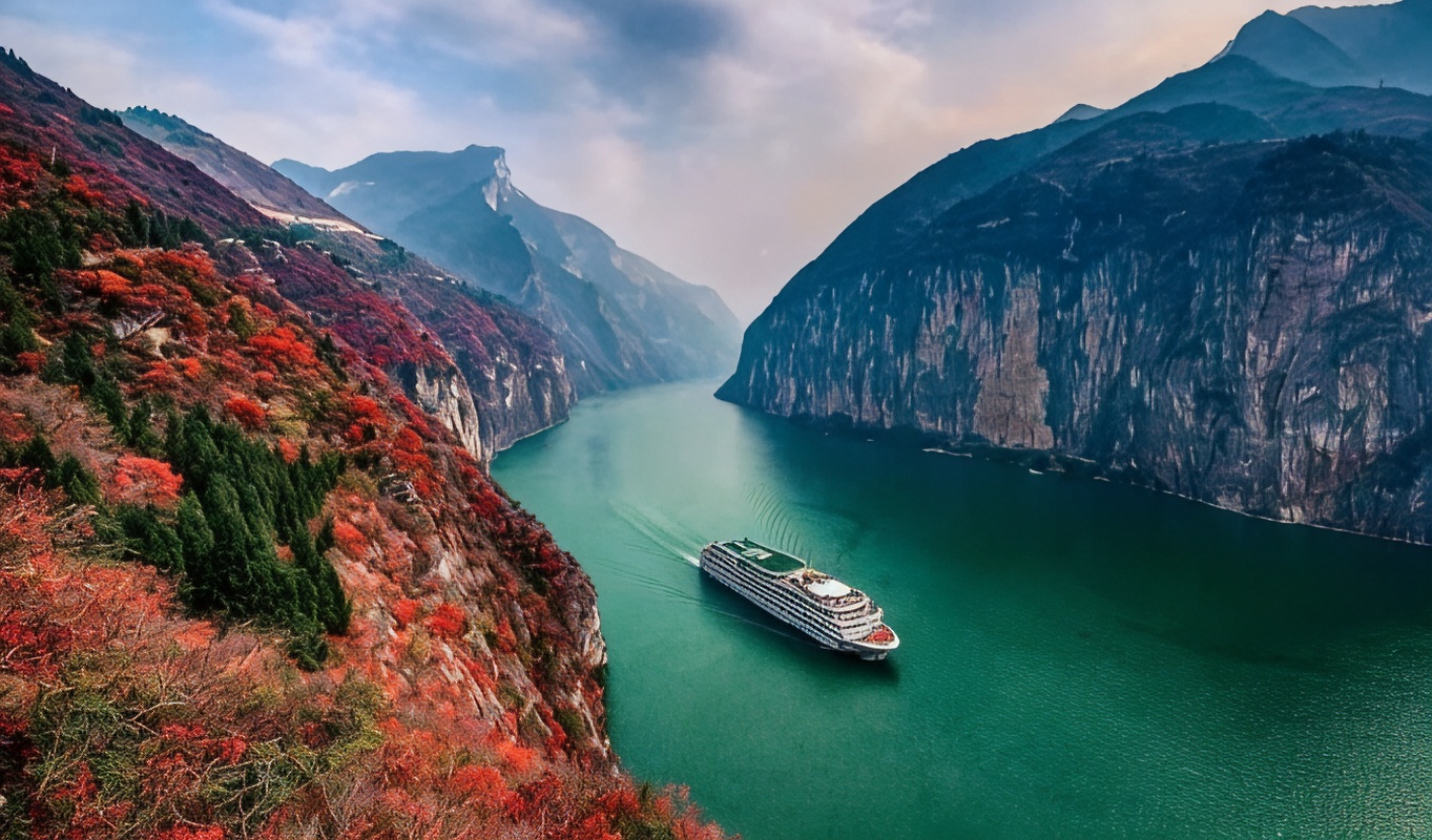 三峡游轮旅游景点实拍